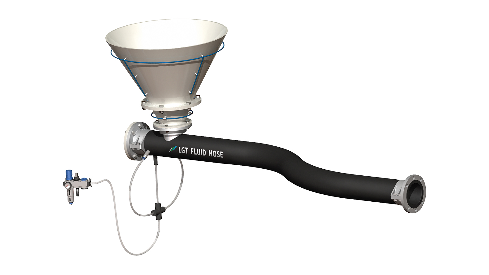 LGT Fluid Hose is the ideal alternative to rigid piping systems. 